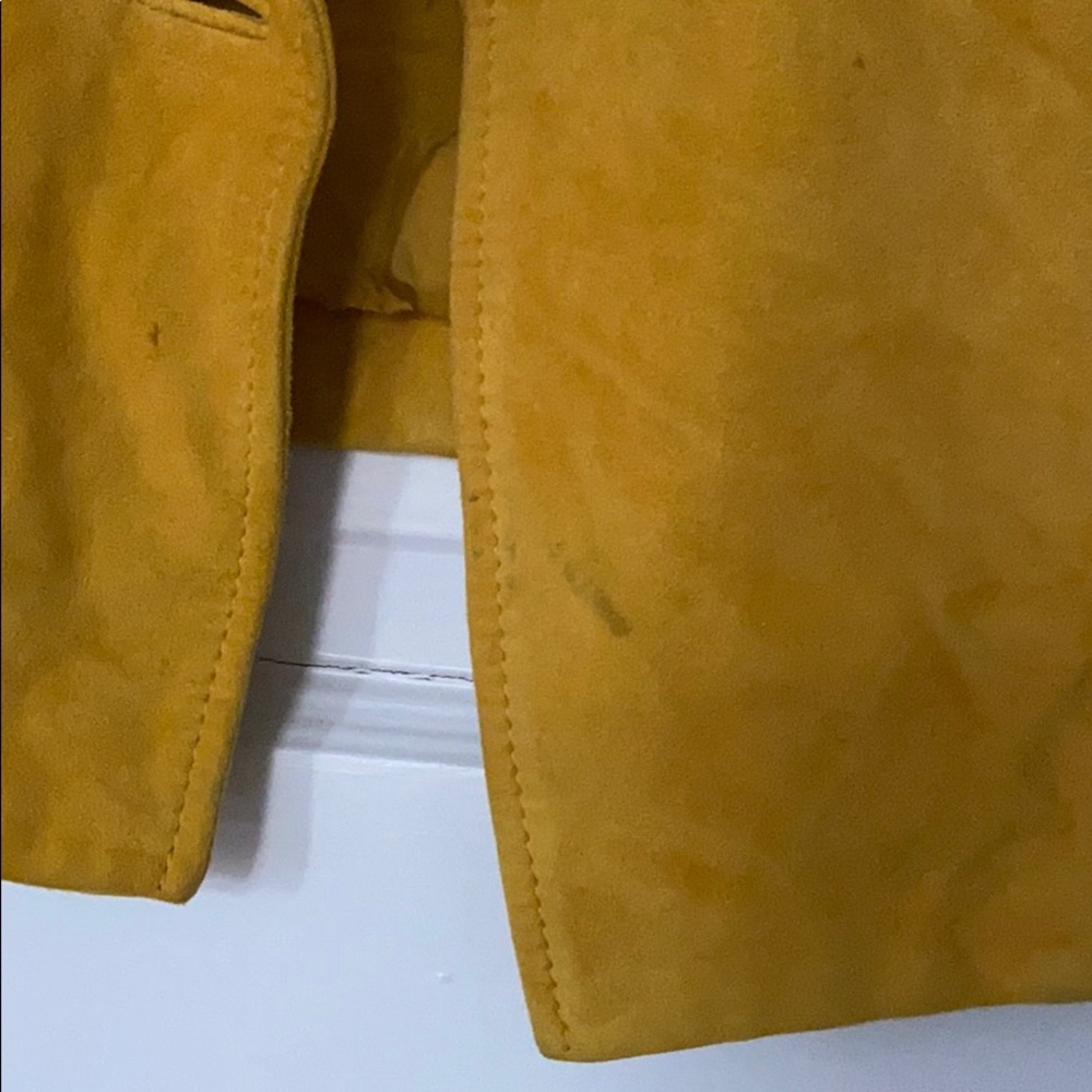 Tory Burch Vintage suede jacket yellow, 6 - Picture 6 of 9